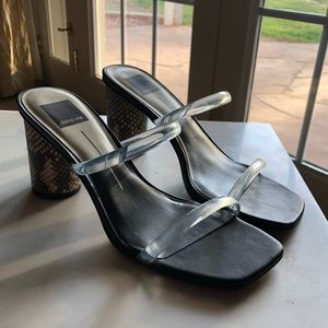 Dolce Vita clear strap heeled sandal